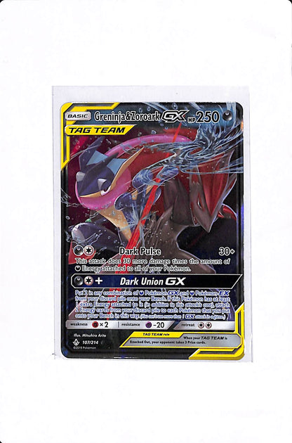 Greninja & Zoroark GX Unbroken Bonds Ultra Rare #107