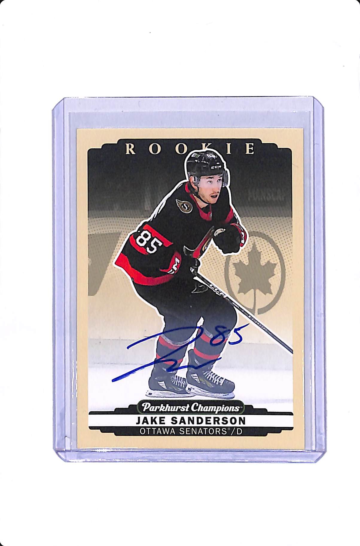 2022-23 UPPER DECK PARKHURST CHAMPIONS JAKE SANDERSON ROOKIE AUTO #314