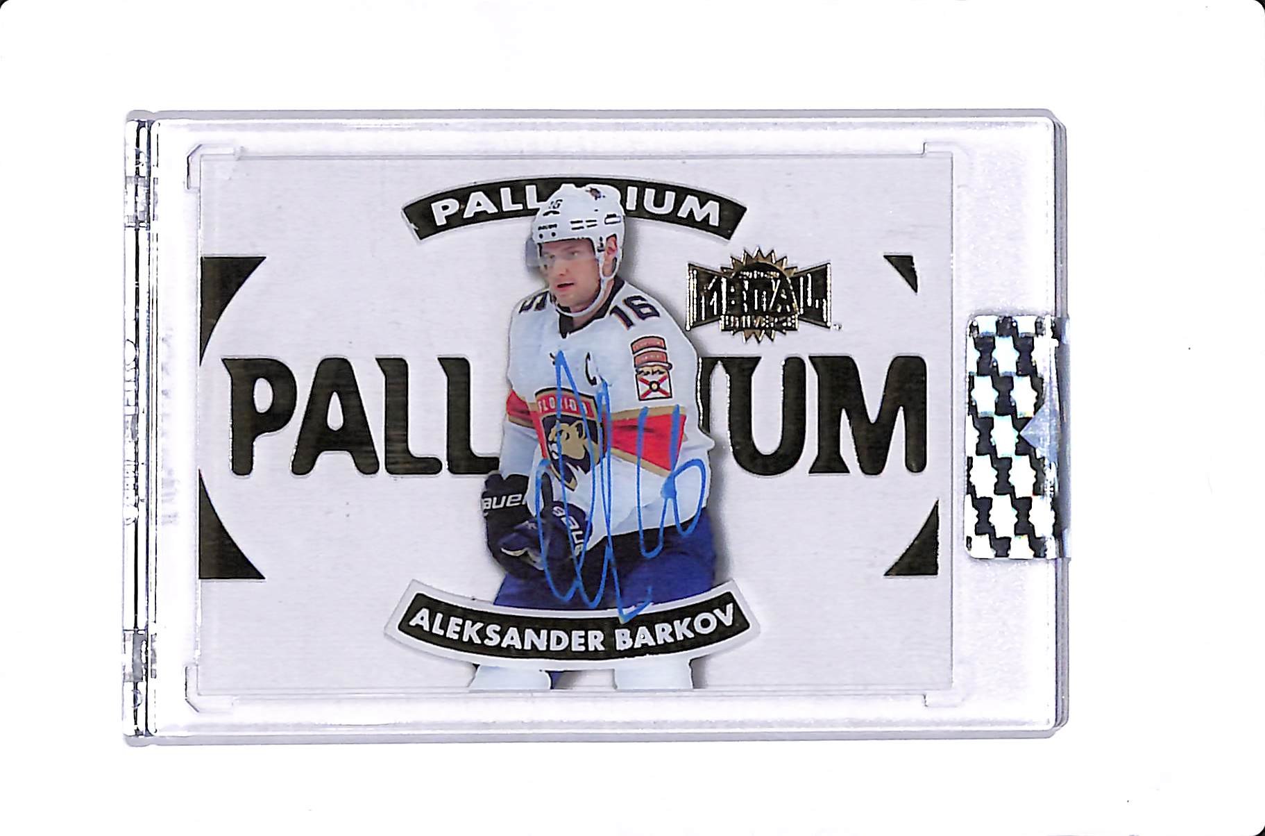 2019-20 UPPER DECK CLEAR CUT ALEKSANDER BARKOV METAL UNIVERSE PALLADIUM AUTO #T-AB