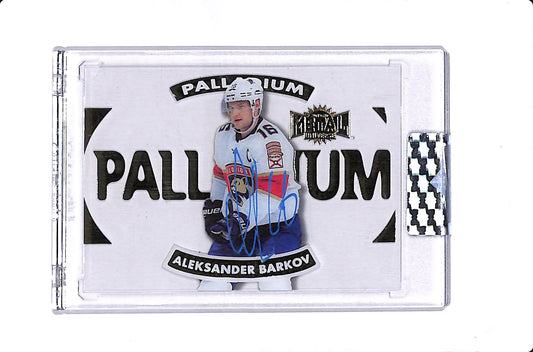 2019-20 UPPER DECK CLEAR CUT ALEKSANDER BARKOV METAL UNIVERSE PALLADIUM AUTO #T-AB