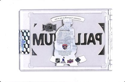 2019-20 UPPER DECK CLEAR CUT ALEKSANDER BARKOV METAL UNIVERSE PALLADIUM AUTO #T-AB