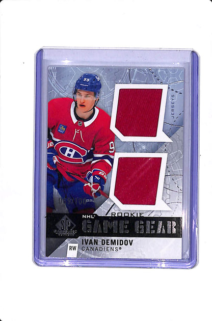 2025-26 UPPER DECK SP GAME USED IVAN DEMIDOV ROOKIE GAME GEAR /100 #GG-ID