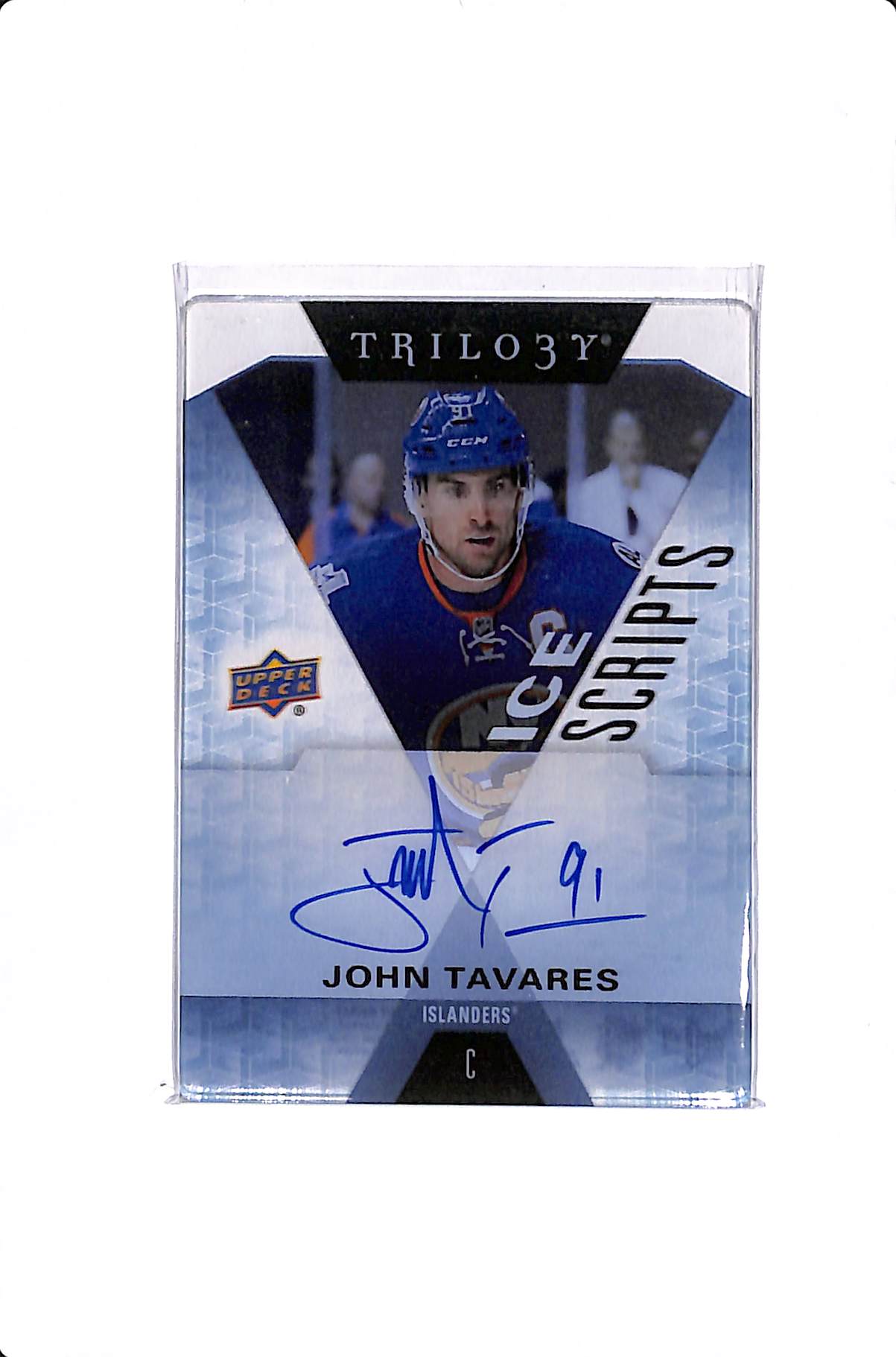 2016-17 UPPER DECK TRILOGY JOHN TAVARES ICE SCRIPTS #IS-JT