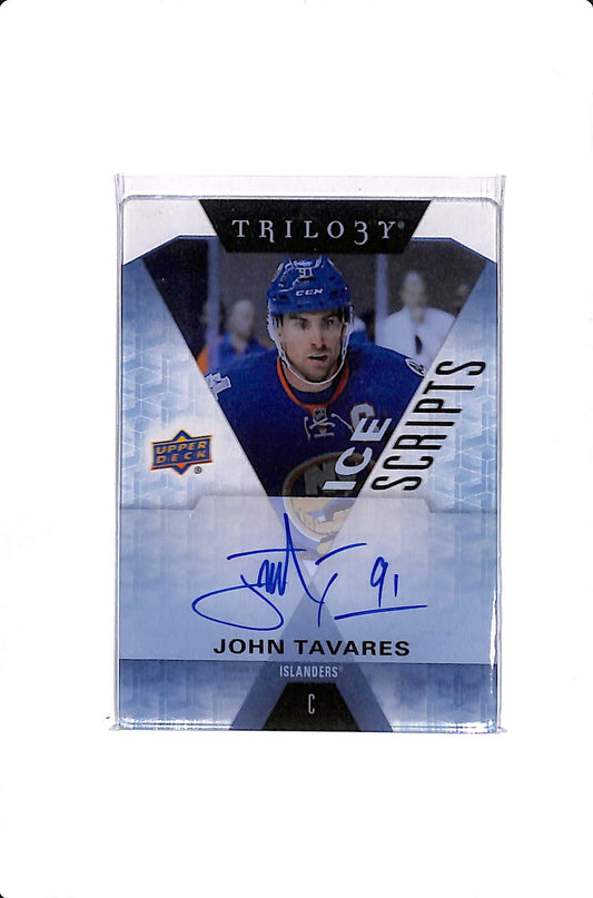 2016-17 UPPER DECK TRILOGY JOHN TAVARES ICE SCRIPTS #IS-JT