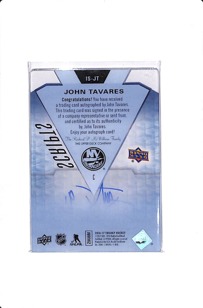 2016-17 UPPER DECK TRILOGY JOHN TAVARES ICE SCRIPTS #IS-JT