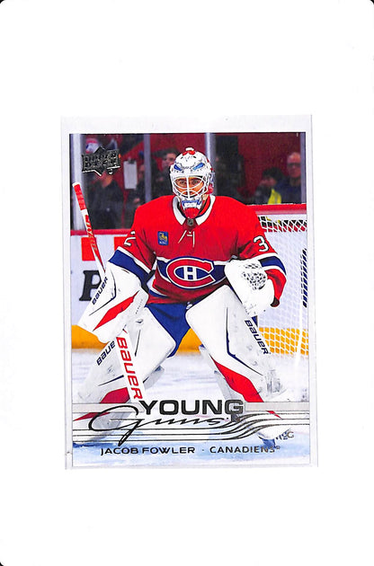 2025-26 UPPER DECK EXTENDED SERIES JACOB FOWLER YOUNG GUNS #724