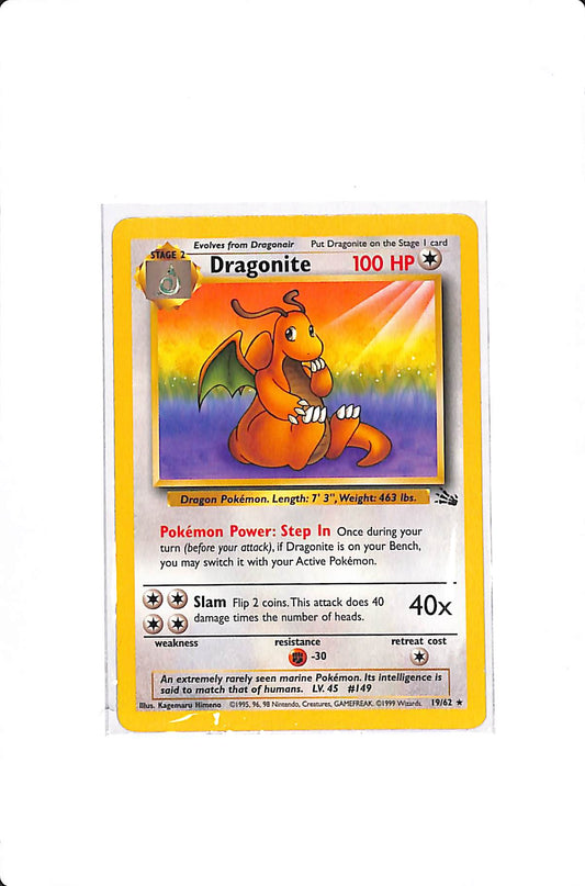 Dragonite (19) Fossil Rare 19 Unlimited