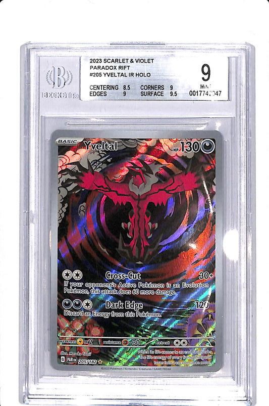 Yveltal Paradox Rift Illustration Rare 205/182 BGS 9