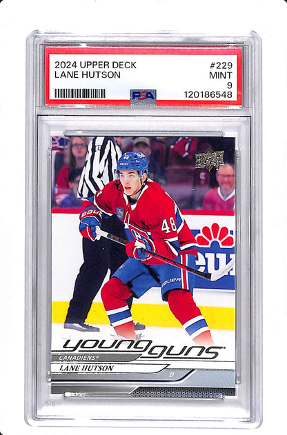 2024 UPPER DECK LANE HUTSON YOUNG GUNS PSA 9 #229