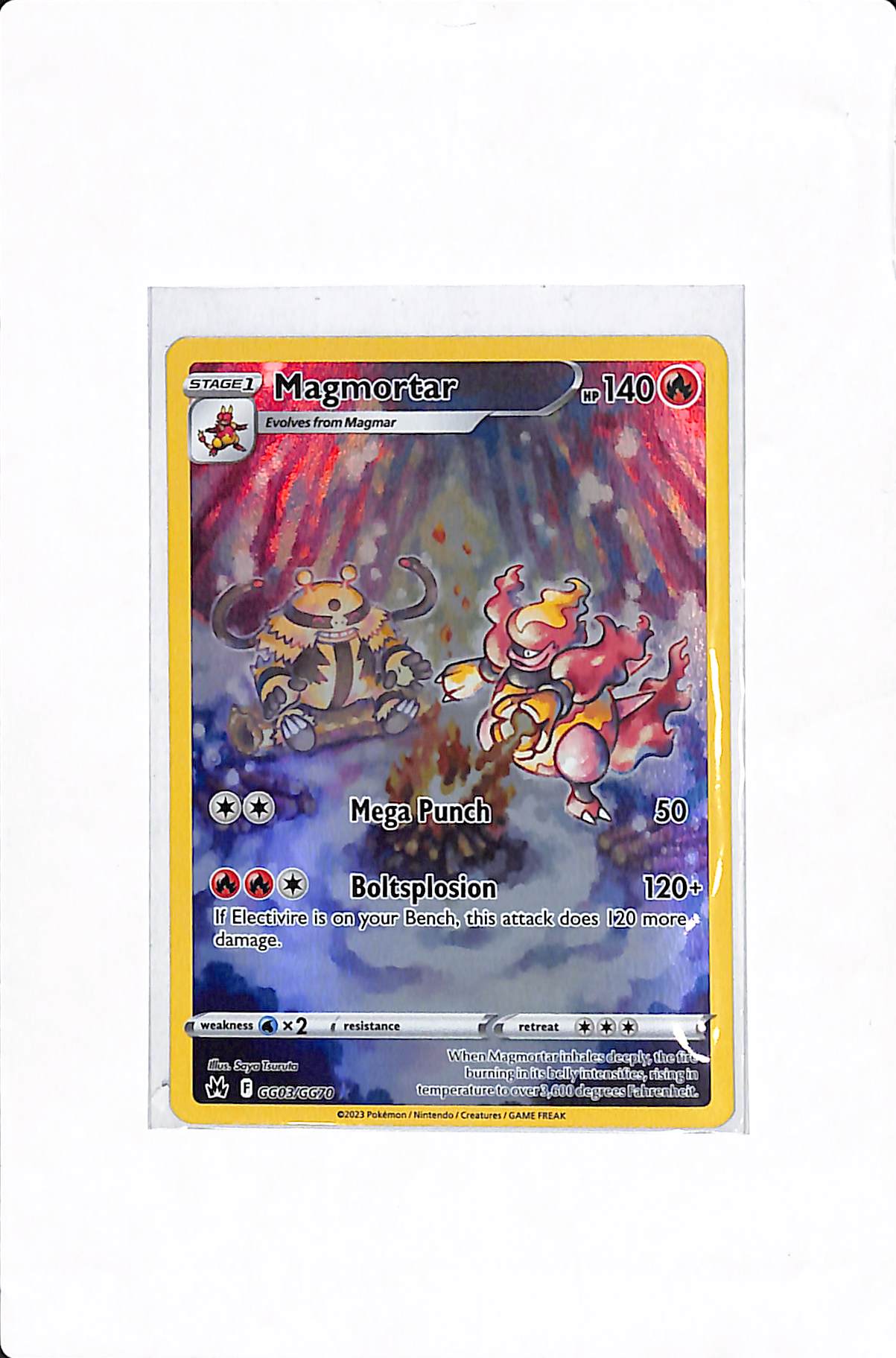 Magmortar Crown Zenith: Galarian Gallery Holo Rare GG03/GG70