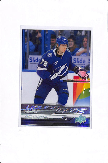 2024-25 UPPER DECK EXTENDED SERIES EMIL LILLEBERG ACETATE YOUNG GUNS #341
