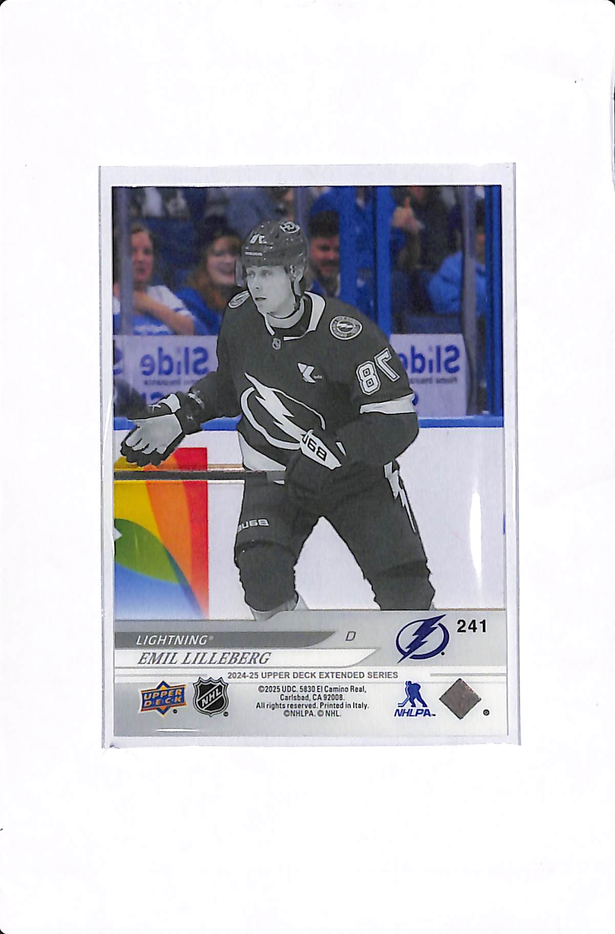2024-25 UPPER DECK EXTENDED SERIES EMIL LILLEBERG ACETATE YOUNG GUNS #341