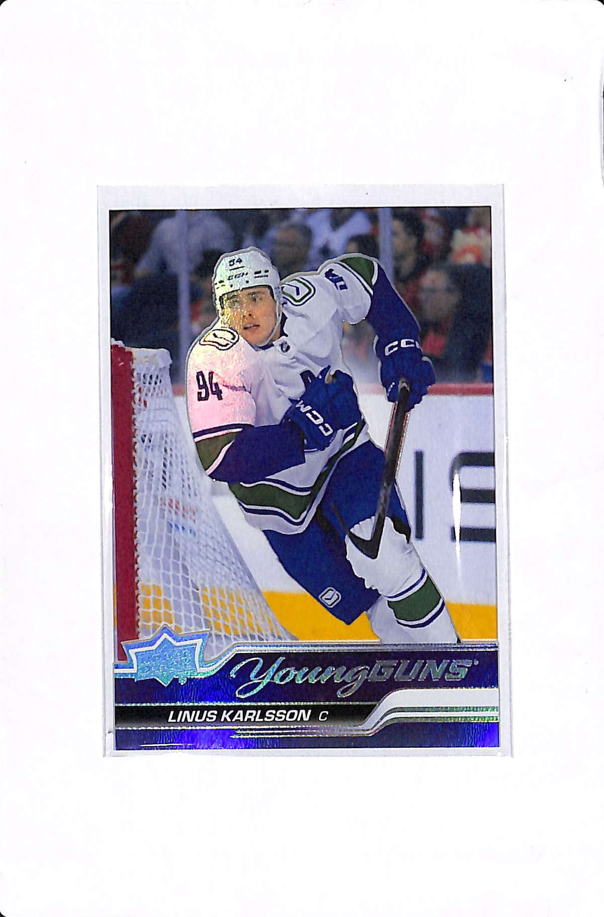 2024-25 UPPER DECK EXTENDED SERIES LINUS KARLSSON ACETATE YOUNG GUNS #718