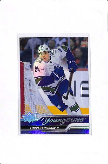 2024-25 UPPER DECK EXTENDED SERIES LINUS KARLSSON ACETATE YOUNG GUNS #718