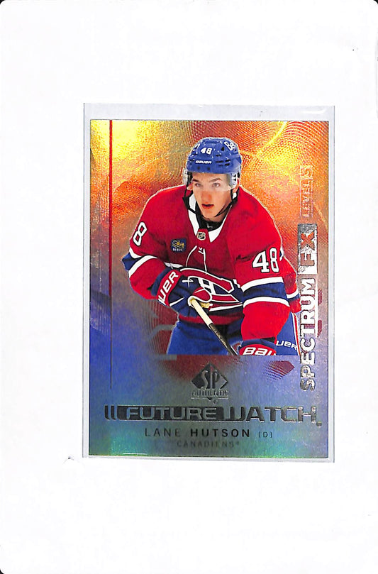 2024-25 UPPER DECK SP AUTHENTIC LANE HUTSON FUTURE WATCH SPECTRUM FX LEVEL 3 /50 #S-89