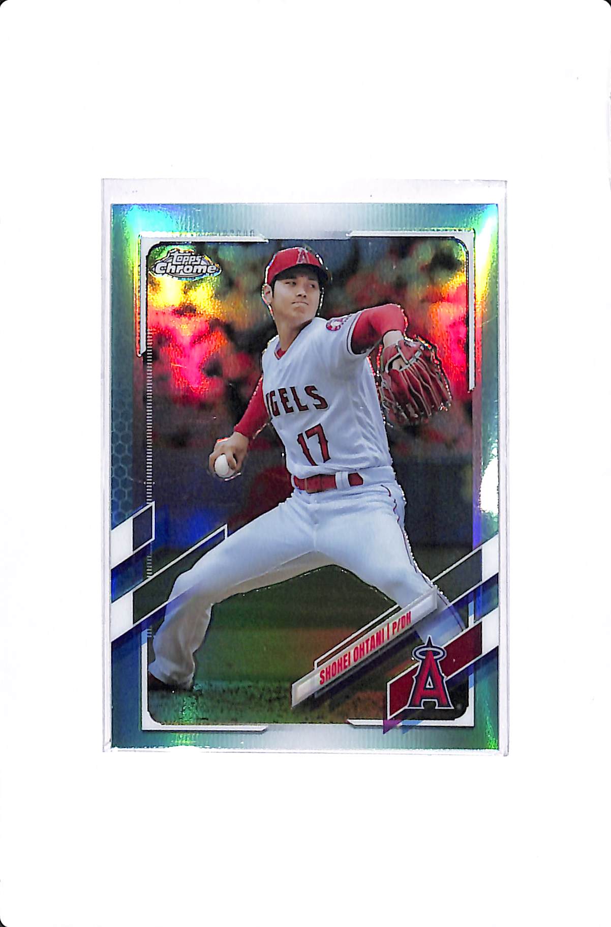 2021 TOPPS CHROME SHOHEI OHTANI AQUA REFRACTOR /199 #159