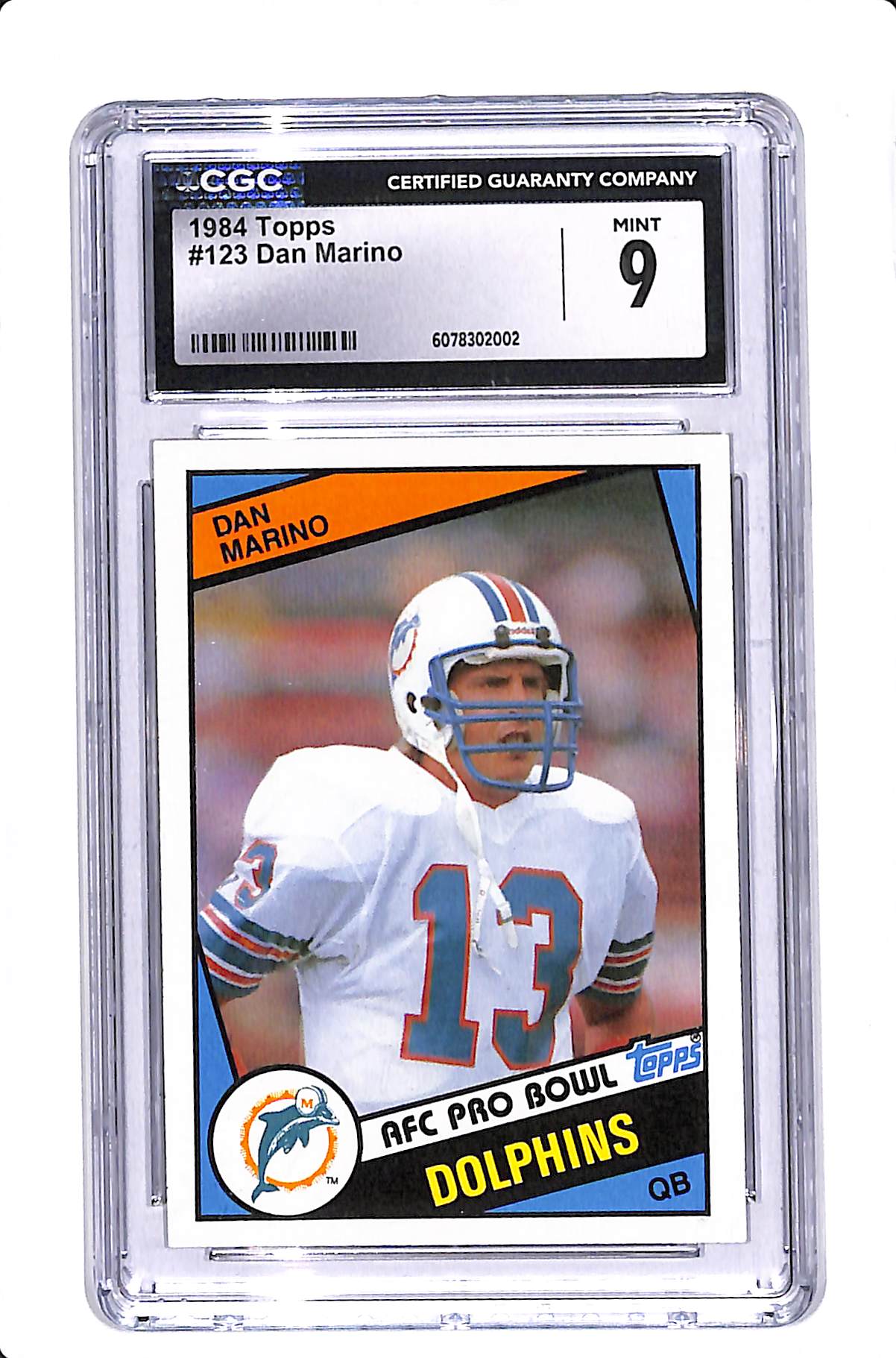1984 TOPPS DAN MARINO ROOKIE #123 CGC 9