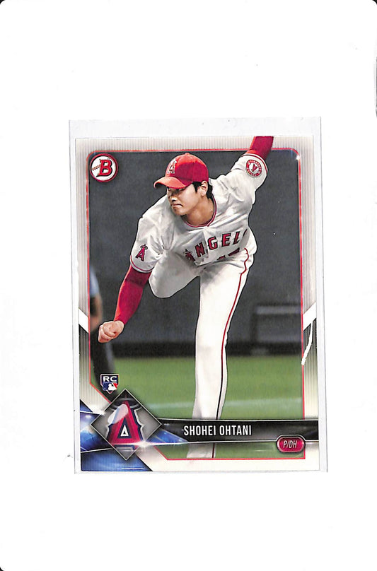 2018 TOPPS BOWMAN SHOHEI OHTANI ROOKIE BASE #49 PITCHING VARIATION