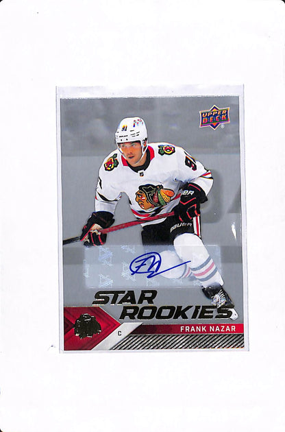 2024-25 UPPER DECK NHL STAR ROOKIES BOX SET FRANK NAZAR AUTO #3