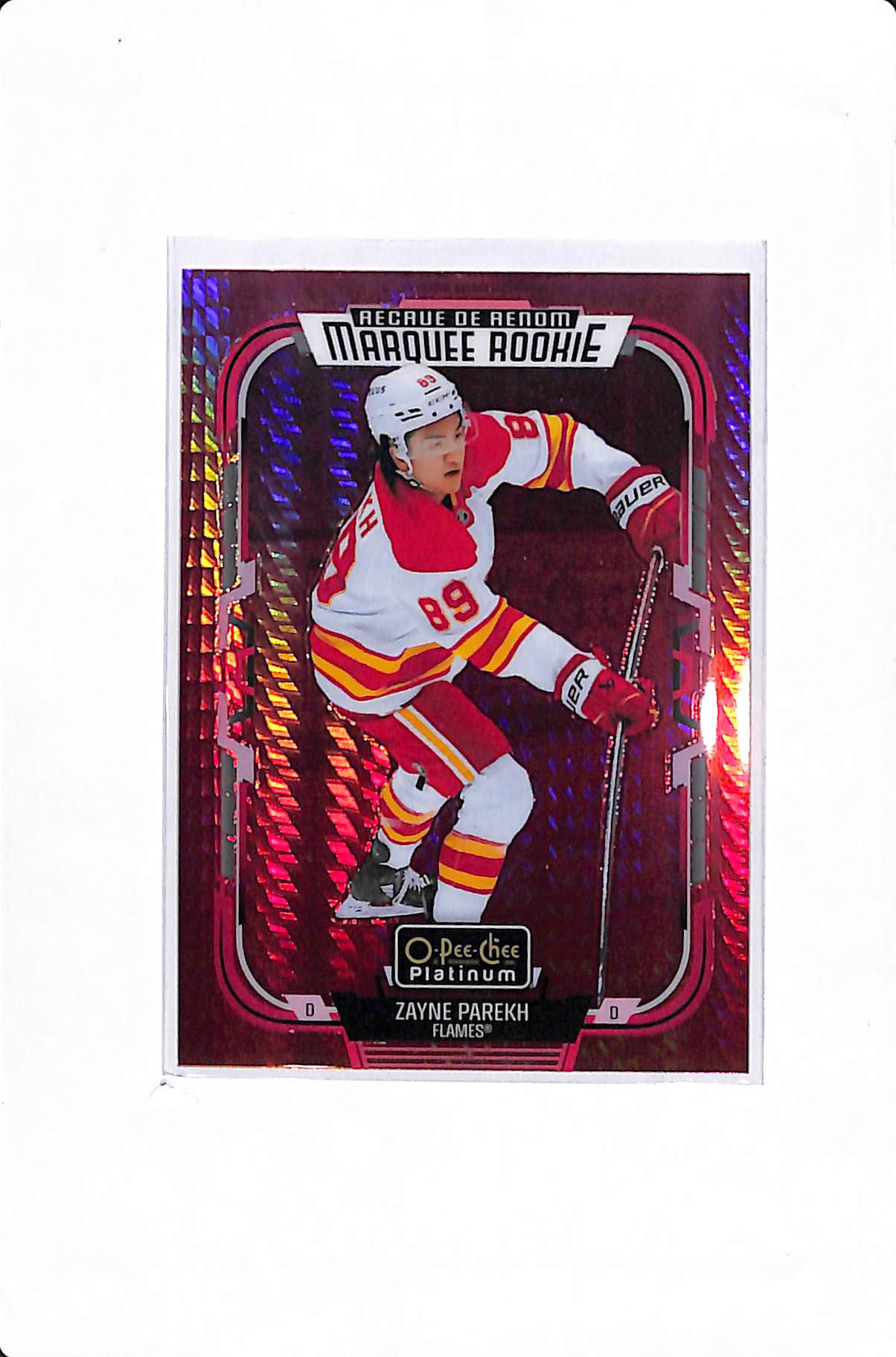 2025-26 O-PEE-CHEE PLATINUM ZAYNE PAREKH RED PRISM MARQUEE ROOKIE /199 #209