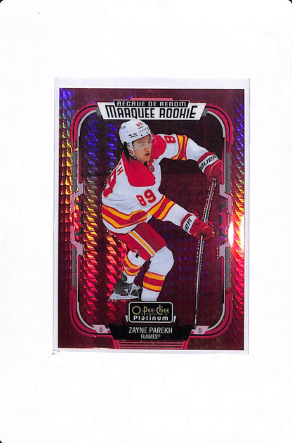 2025-26 O-PEE-CHEE PLATINUM ZAYNE PAREKH RED PRISM MARQUEE ROOKIE /199 #209
