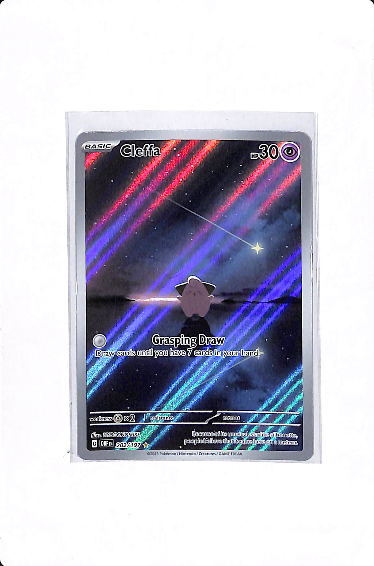 Cleffa Obsidian Flames Illustration Rare 202/197