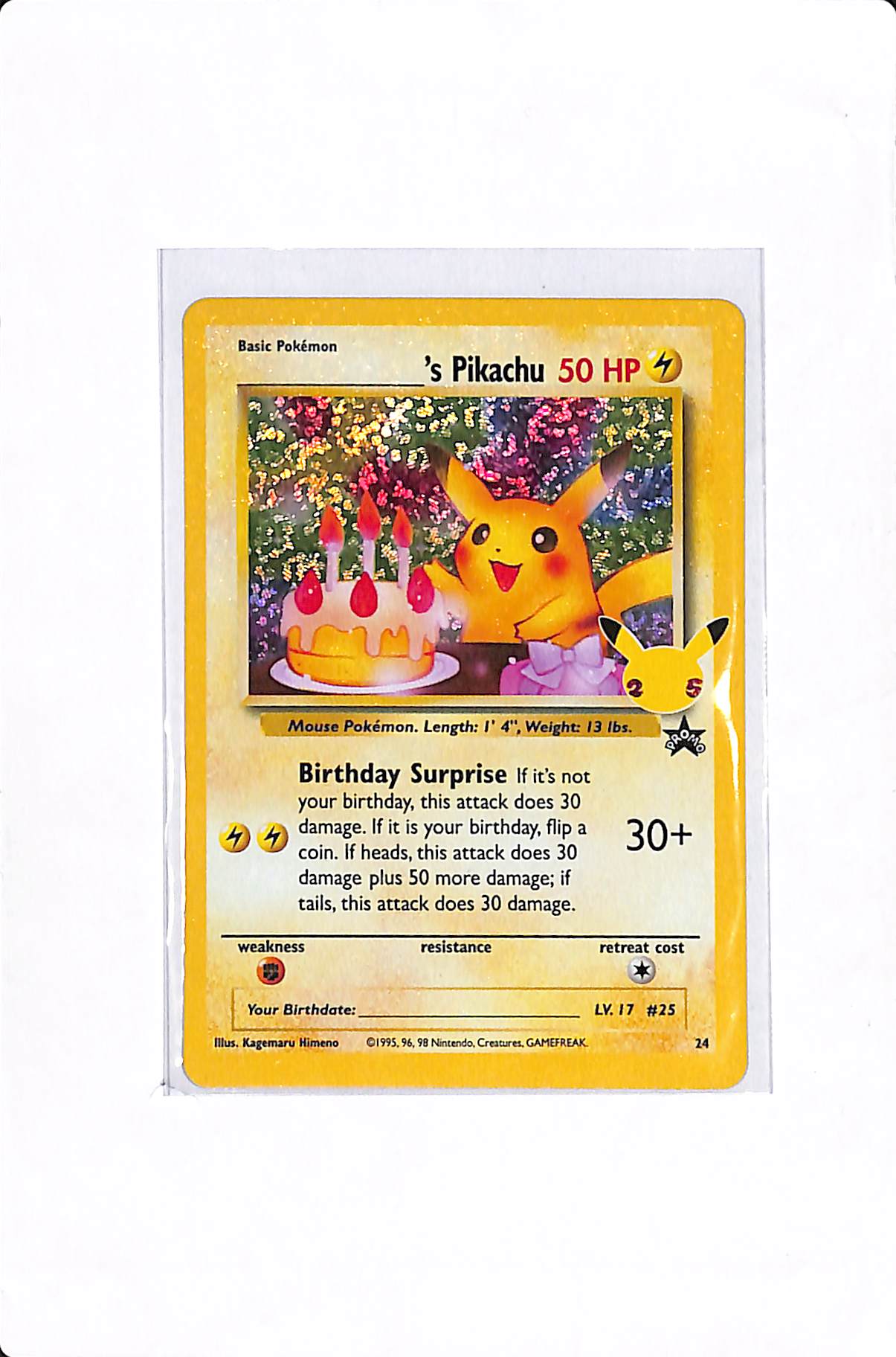 ______'s Pikachu Celebrations: Classic Collection 24/53