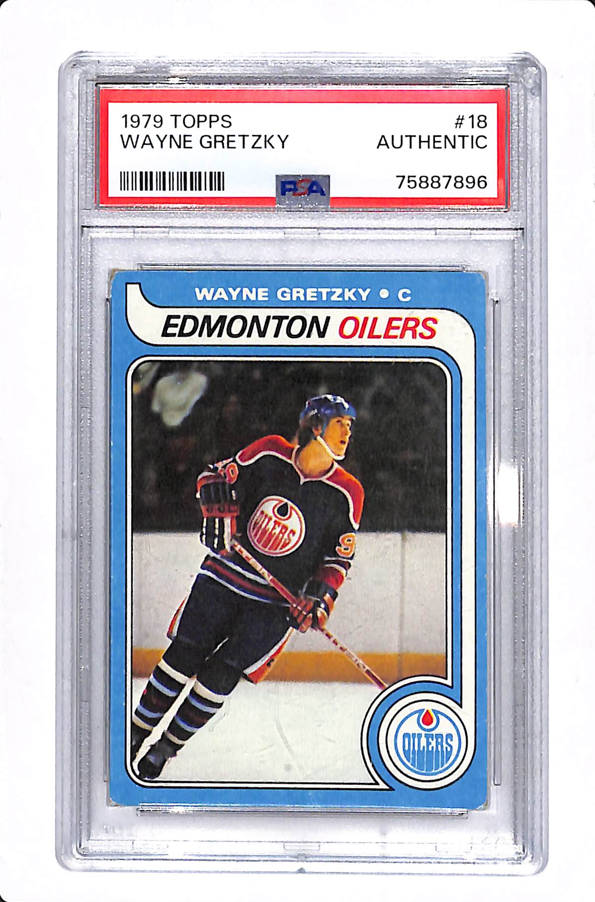 1979 TOPPS WAYNE GRETZKY ROOKIE PSA AUTH #18 (SEE PICS)