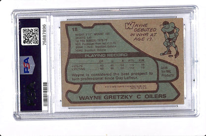 1979 TOPPS WAYNE GRETZKY ROOKIE PSA AUTH #18 (SEE PICS)