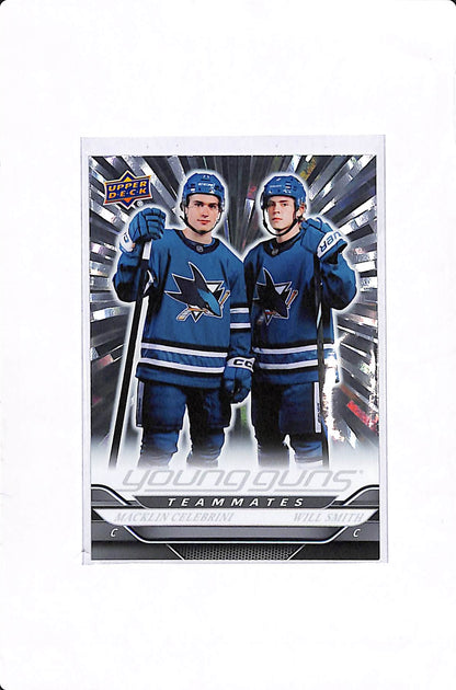 2024-25 UPPER DECK SERIES 2 MACKLIN CELEBRINI WILL SMITH OUTBURST YOUNG GUNS TEAMMATES #499
