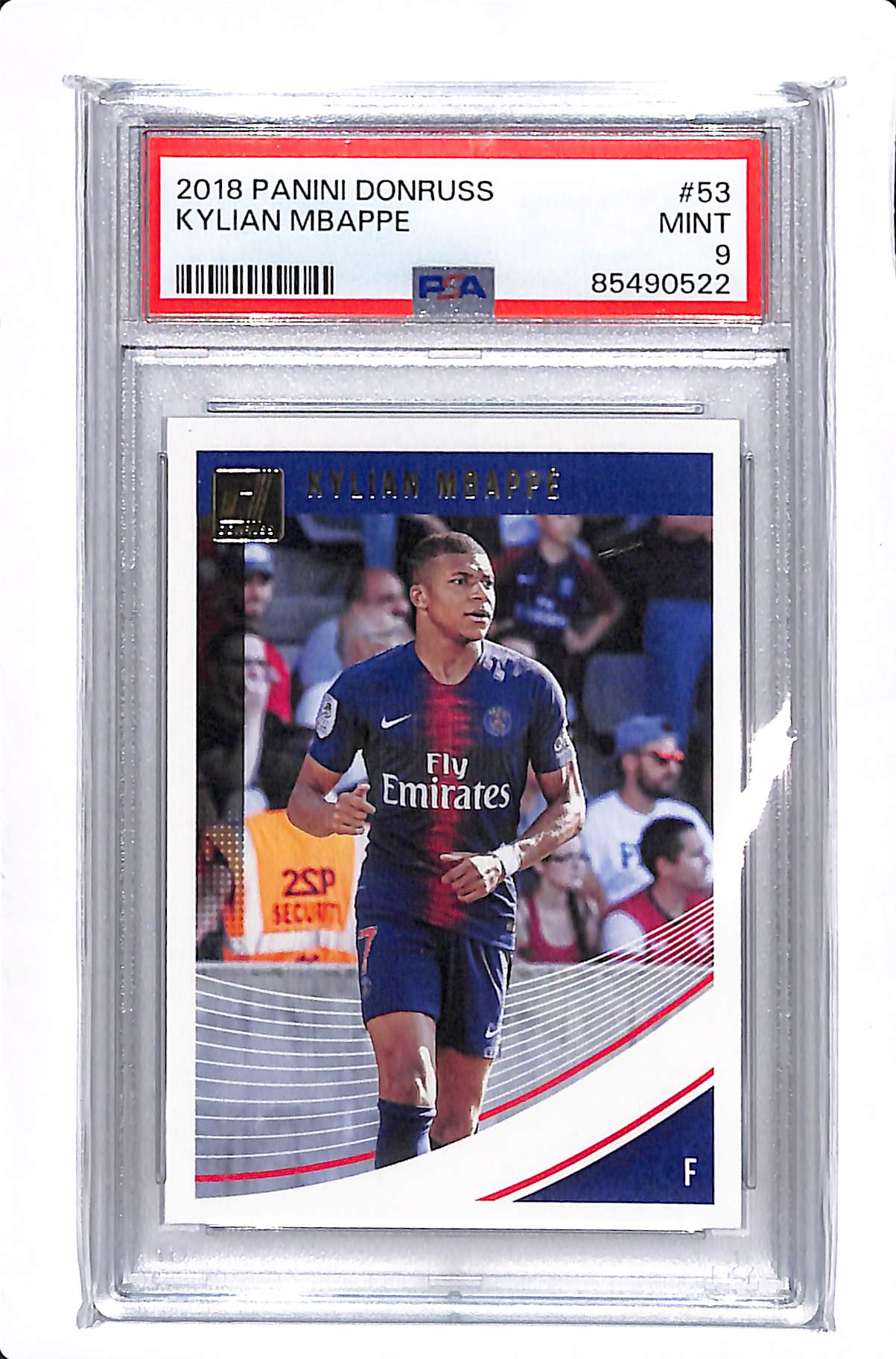 2018-19 PANINI DONRUSS KYLIAN MBAPPE PSA 9 #53