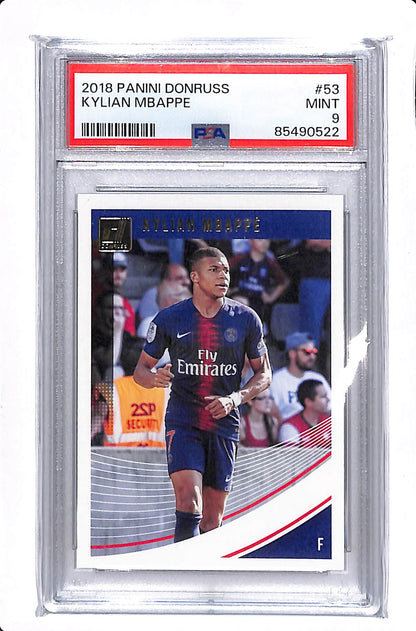 2018-19 PANINI DONRUSS KYLIAN MBAPPE PSA 9 #53