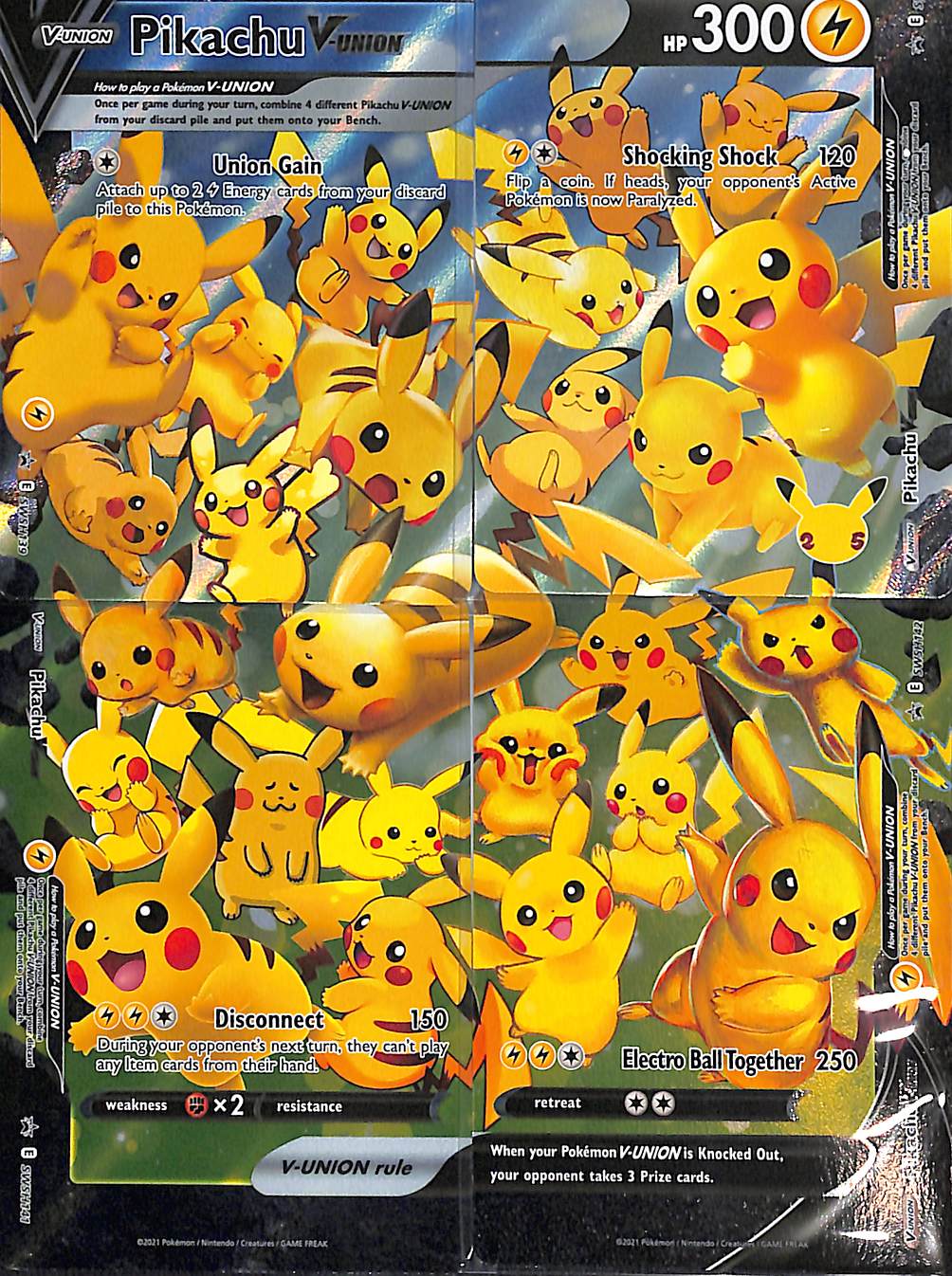 Pikachu V-Union [Set of 4] Sword & Shield Promo Promo