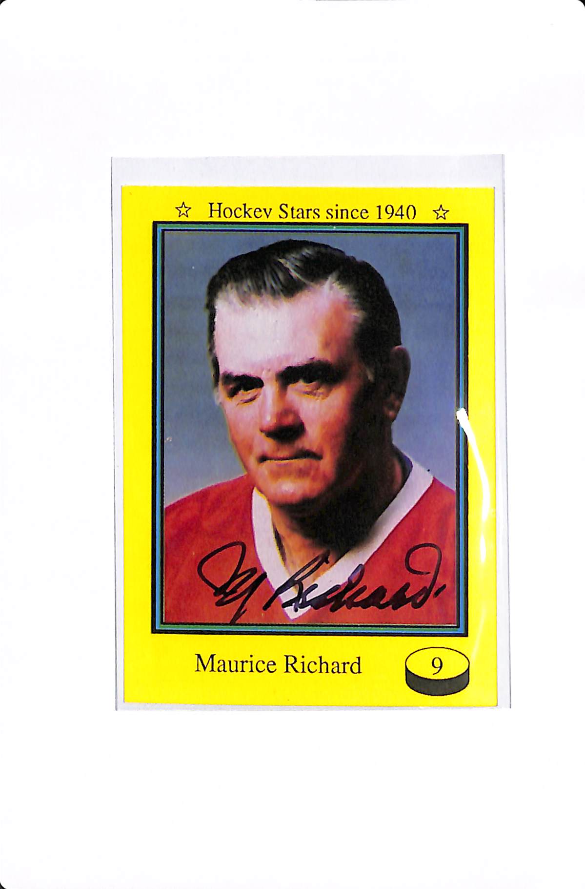1992-93 SPORT FLASH MAURICE RICHARD AUTOGRAPH (IN PERSON) #9