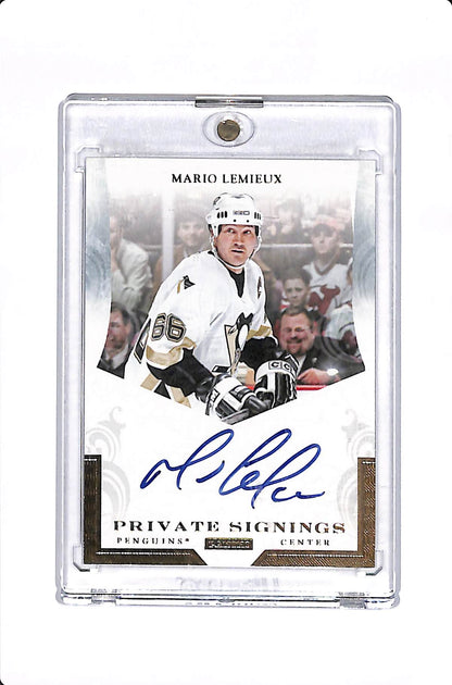 2011 PANINI PRIVATE SIGNINGS MARIO LEMIEUX AUTO #ML2