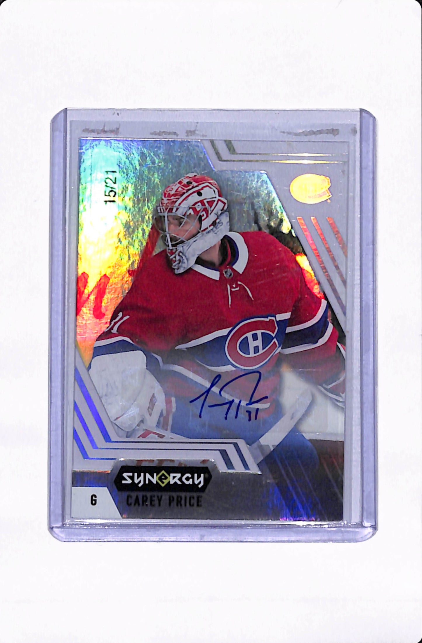 2020-21 UD SYNERGY HOCKEY CAREY PRICE AUTO /21