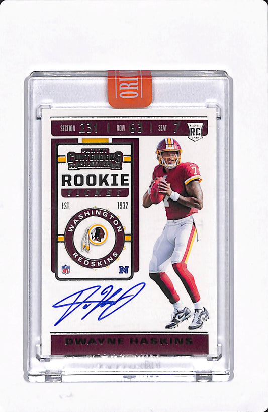 2019 CONTENDERS DWAYNE HASKINS ROOKIE TICKET AUTO