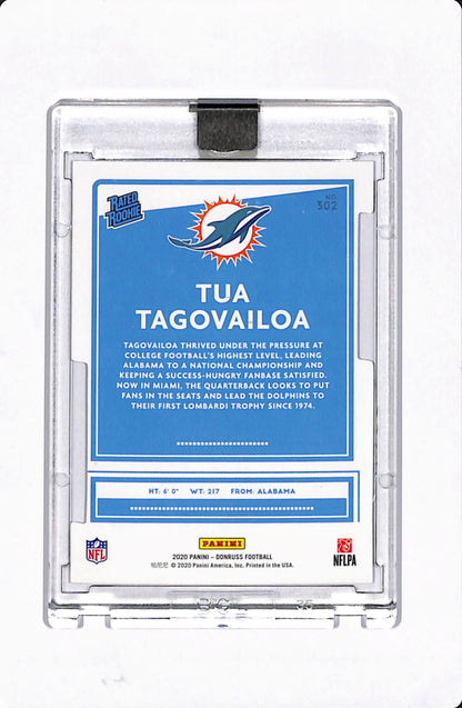 2020 PANINI DONRUSS TUA TAGOVAILOA RATED ROOKIE DIE-CUT /75