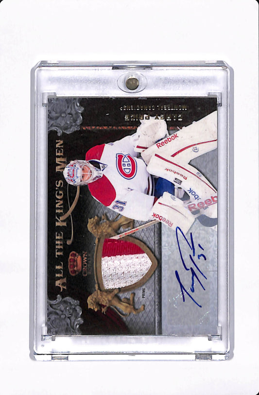 2011 PANINI CROWN ROYALE ALL THE KING'S MEN PATCH AUTO CAREY PRICE