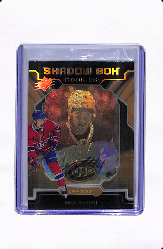 2019-20 SPX HOCKEY NICK SUZUKI SHADOW BOX ROOKIES AUTO /150