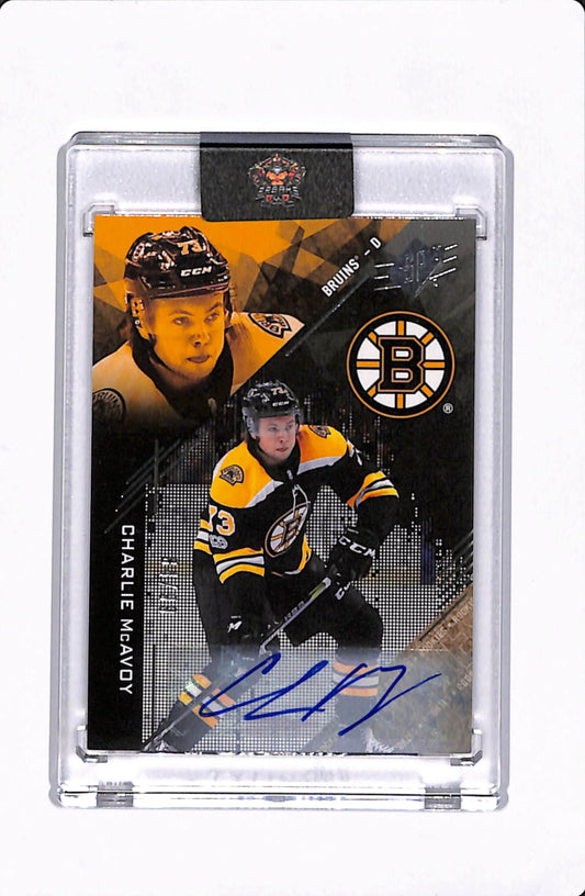 2017-18 SPX HOCKEY CHARLIE MCCAVOY AUTO /99