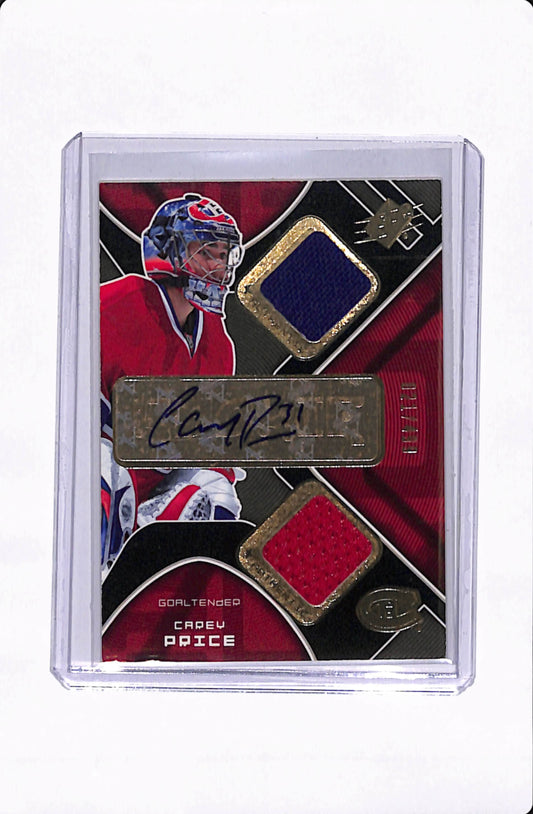 2007-08 SPX HOCKEY CAREY PRICE PATCH AUTO /499
