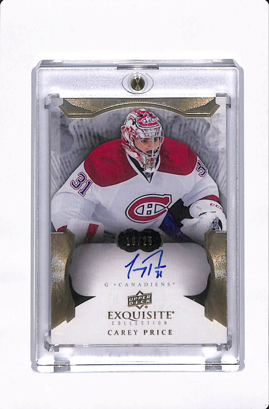 2014-15 EXQUISITE COLLECTION CAREY PRICE AUTO /25