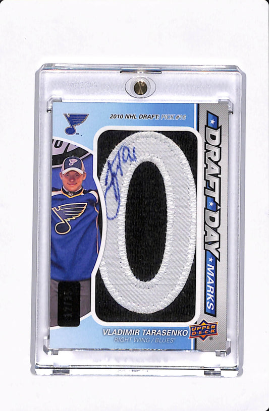 2012-13 SP GAME USED VLADIMIR TARASENKO DRAFT DAY MARKS /35