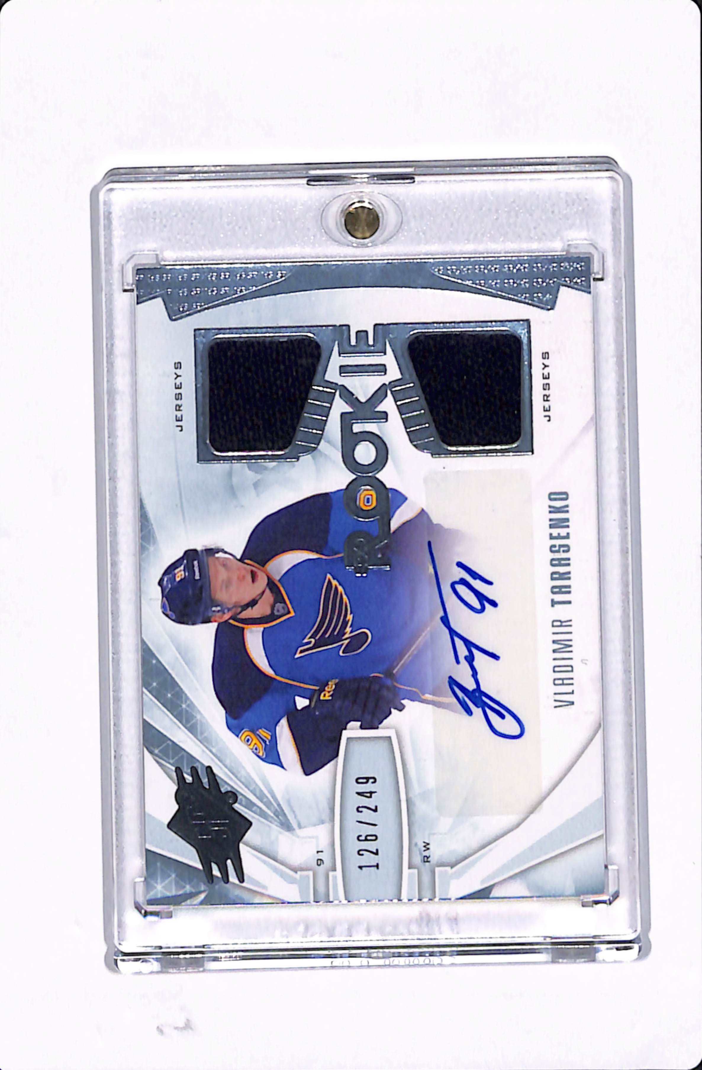 2013-14 SPX VLADIMIR TARASENKO ROOKIE PATCH AUTO /249