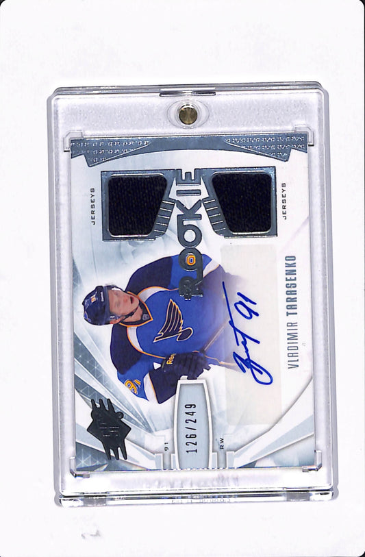 2013-14 SPX VLADIMIR TARASENKO ROOKIE PATCH AUTO /249