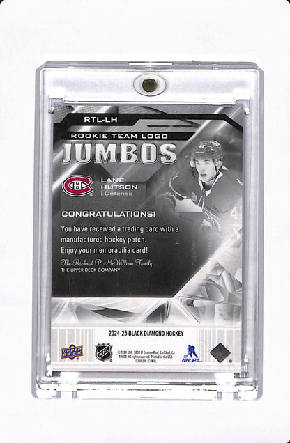 2024-25 UD BLACK DIAMON ROOKIE TEAM LOGO JUMBOS LANE HUTSON