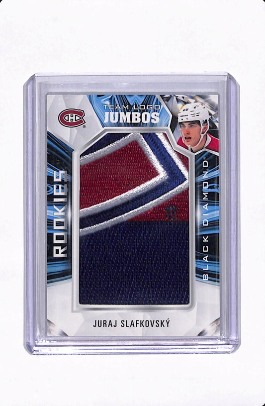 2022-23 BLACK DIAMOND ROOKIES TEAM LOGO JUMBOS JURAJ SLAFKOVSKY