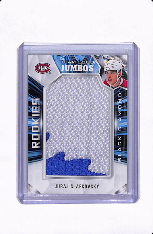 2022-23 UD BLACK DIAMOND JURAJ SLAFKOVSKY ROOKIE TEAM LOGO JUMBOS