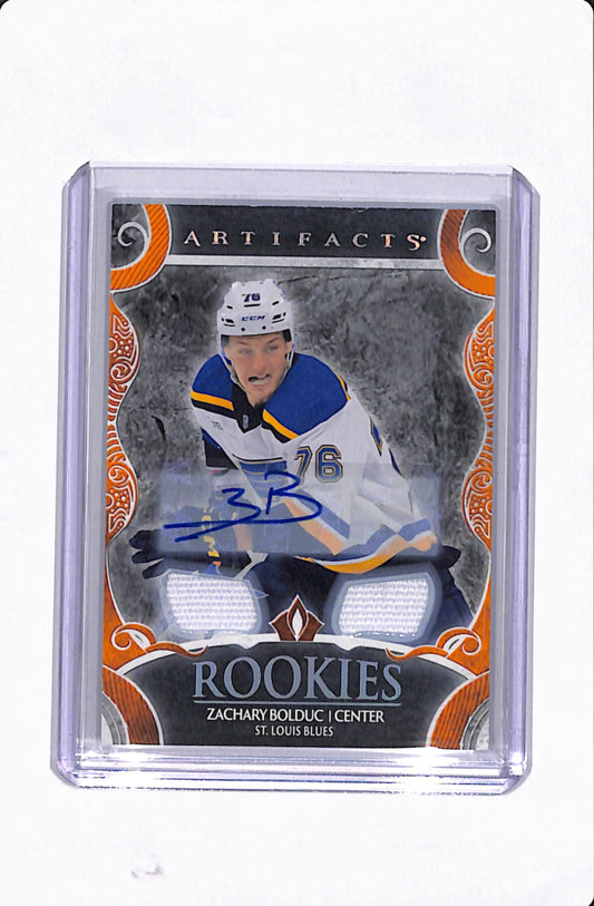 2024-25 ARTIFACTS ZACHARY BOLDUC PATCH AUTO /10